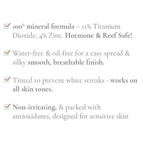 Glowbiotics mineral sunscreen ingredients close-up highlighting vitamins and antioxidants.