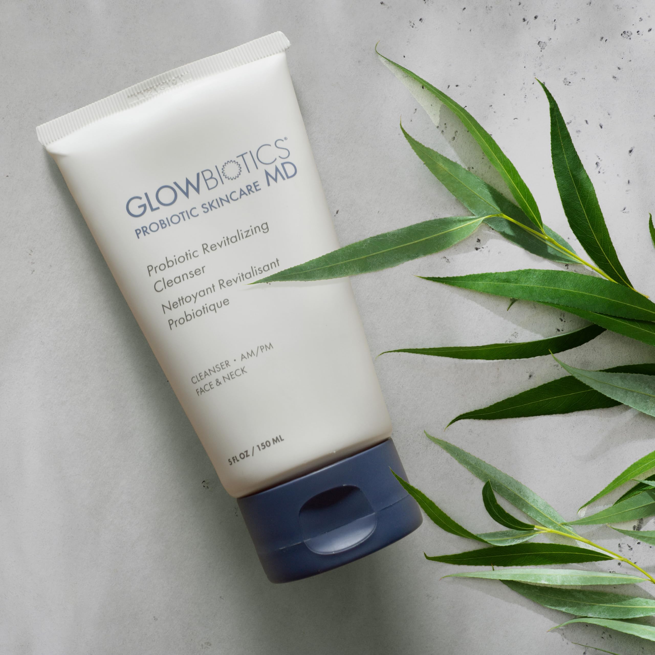 Glowbiotics cleanser with aloe soothes redness and adds hydration for dry skin.
