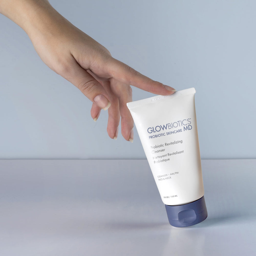 Glowbiotics Probiotic Revitalizing Cleanser with lime vitamin C brightens without harshness.