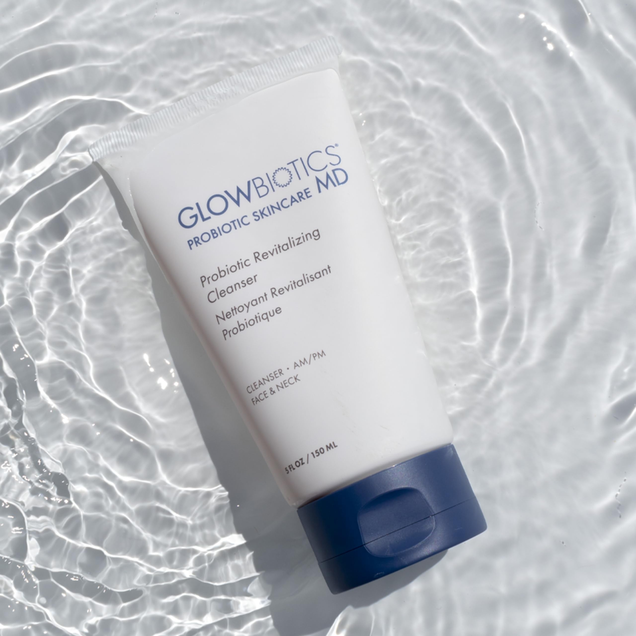 Glowbiotics formula with beta-glucan for soothing cleansing comfort.