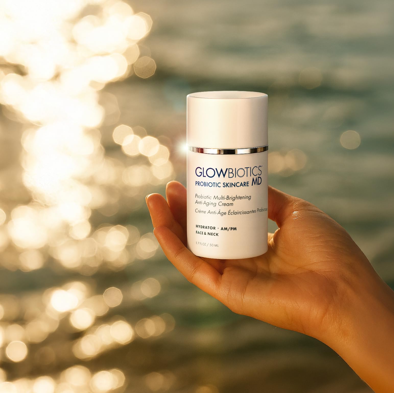 Glowbiotics skin-tone in-use portrayal demonstrates hydration and balanced complexion potential