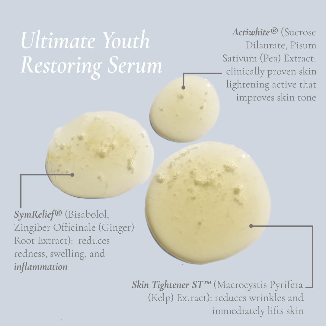 Glowbiotics Ultimate Youth serum texture swirl ready for a smooth, radiant finish.