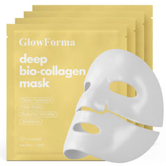 GlowForma bio-collagen mask foil-sealed pouch preserves freshness for routines.