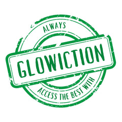 Glowiction Radiance Serum texture close-up showing silky, lightweight hydration for radiant skin.