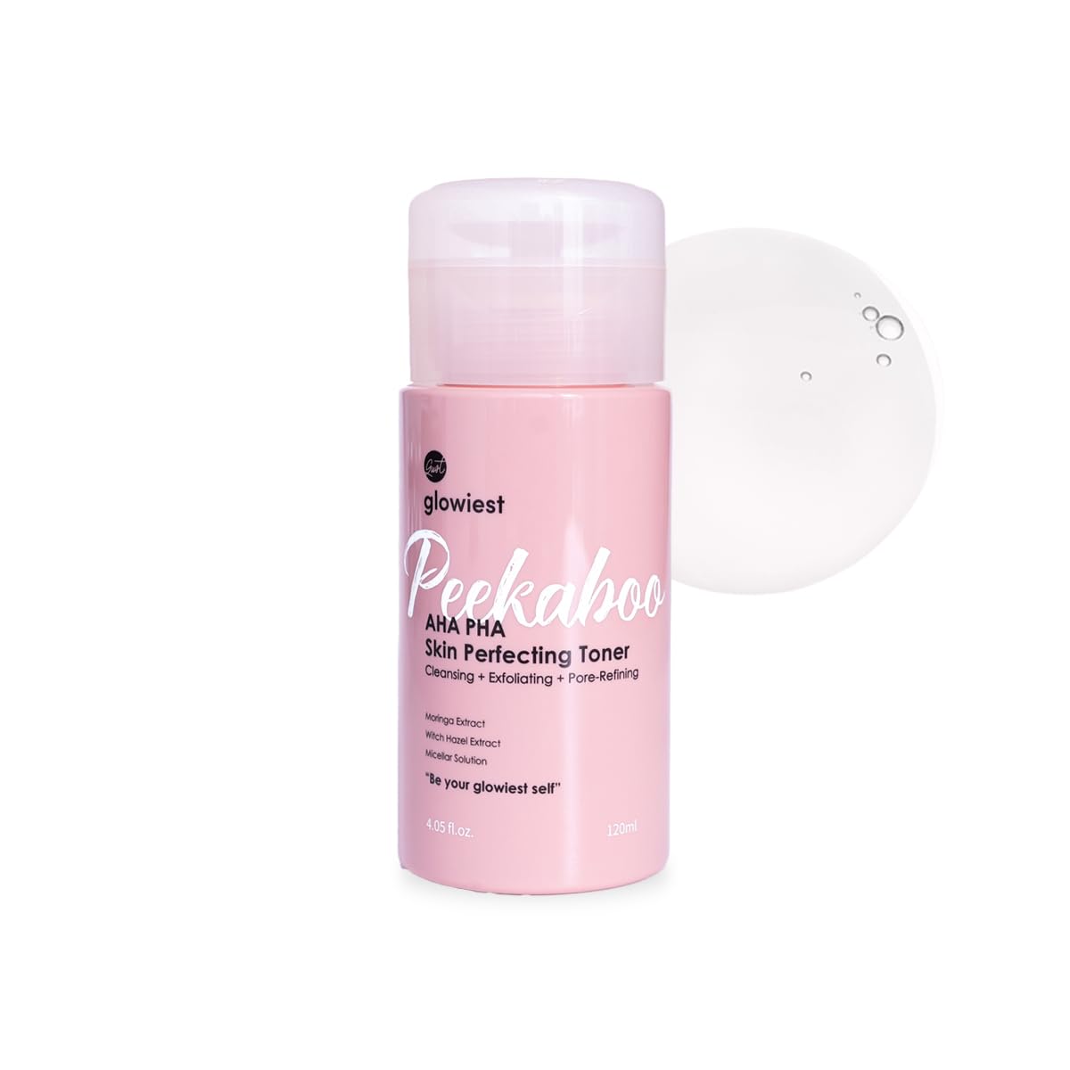 glowiest bottle close-up highlighting hydrating formula for sensitive skin.