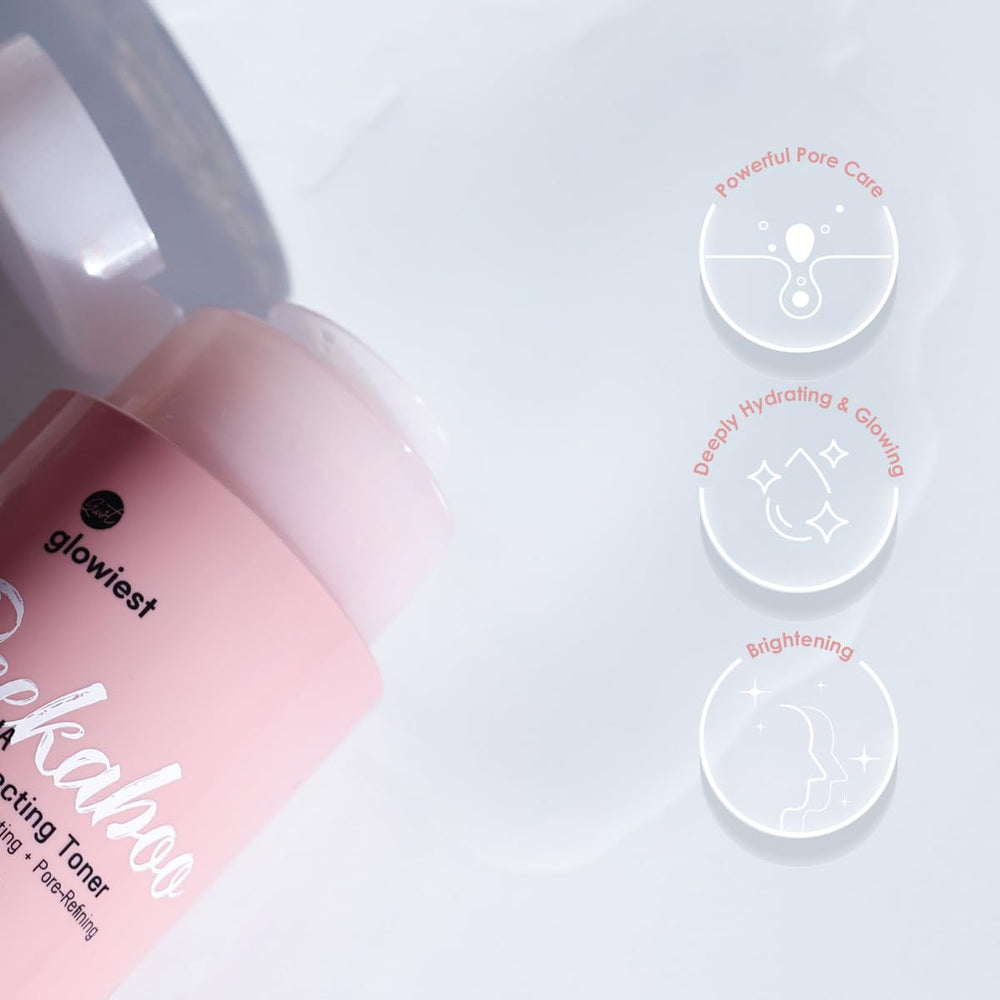 glowiest exfoliating toner helping pores look refined.