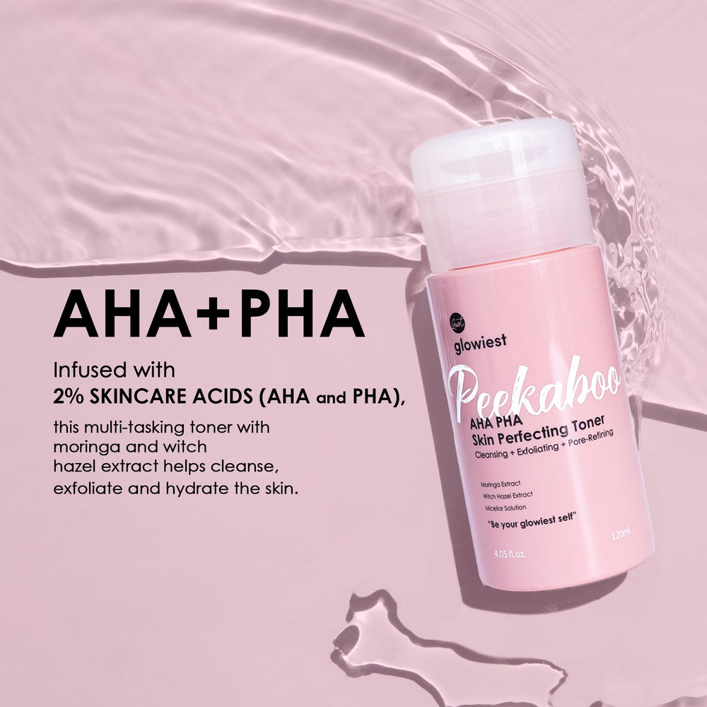glowiest toner application on skin showing fresh, smooth texture.