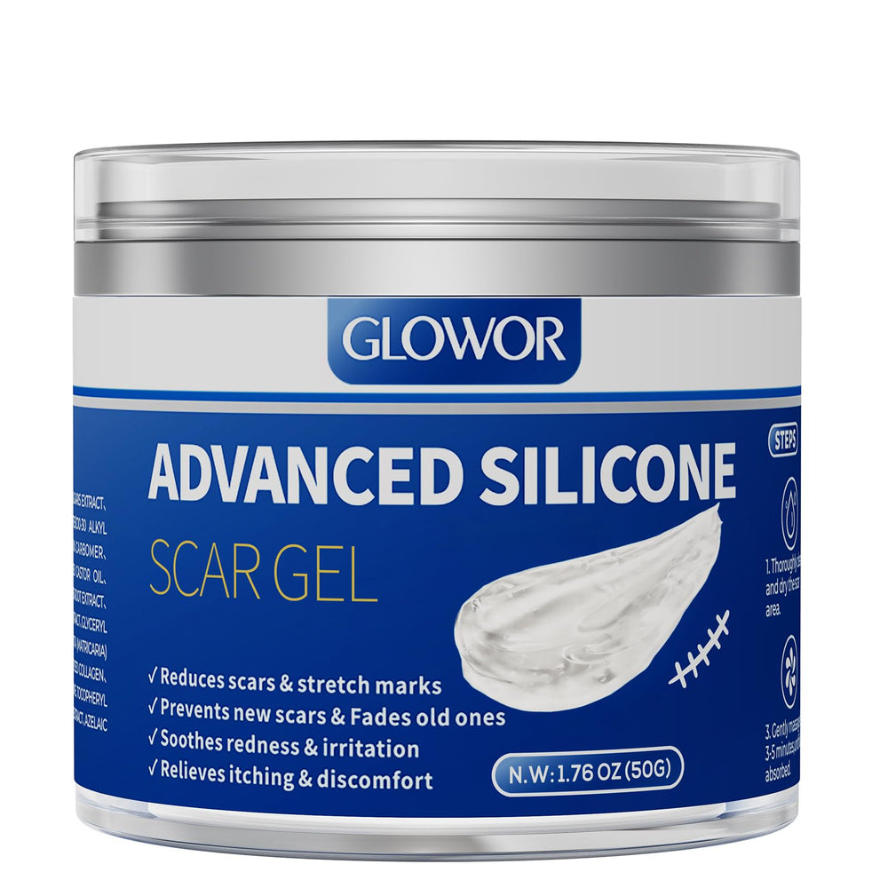 Glowor silicone scar gel bottle for easy facial and body use