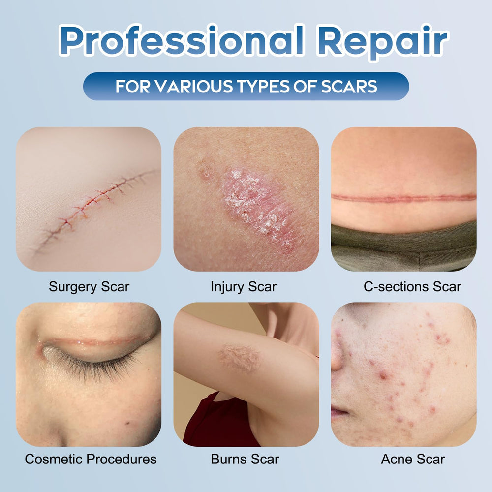 Glowor gel texture close-up shows quick-absorbing scar care