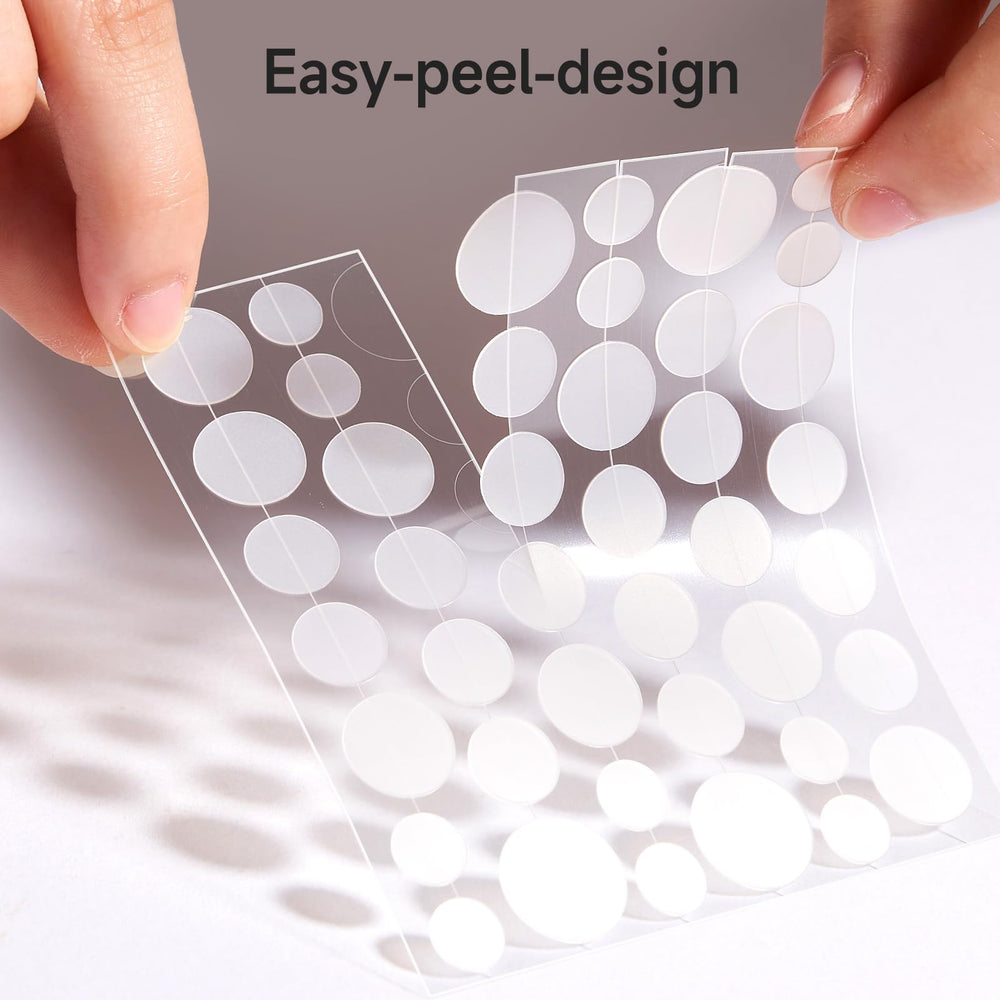 Glowpatch face closeup with clear dots blending into skin