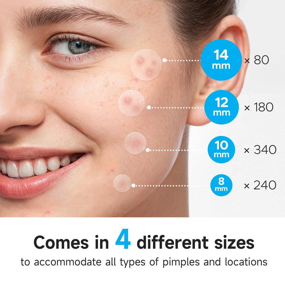 Glowpatch patch on skin close-up demonstrates discreet, clear coverage.