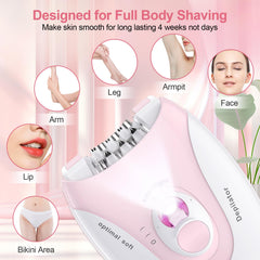 Glowshave Smooth Glide with 36 hypoallergenic tweezers for effective hair grasp