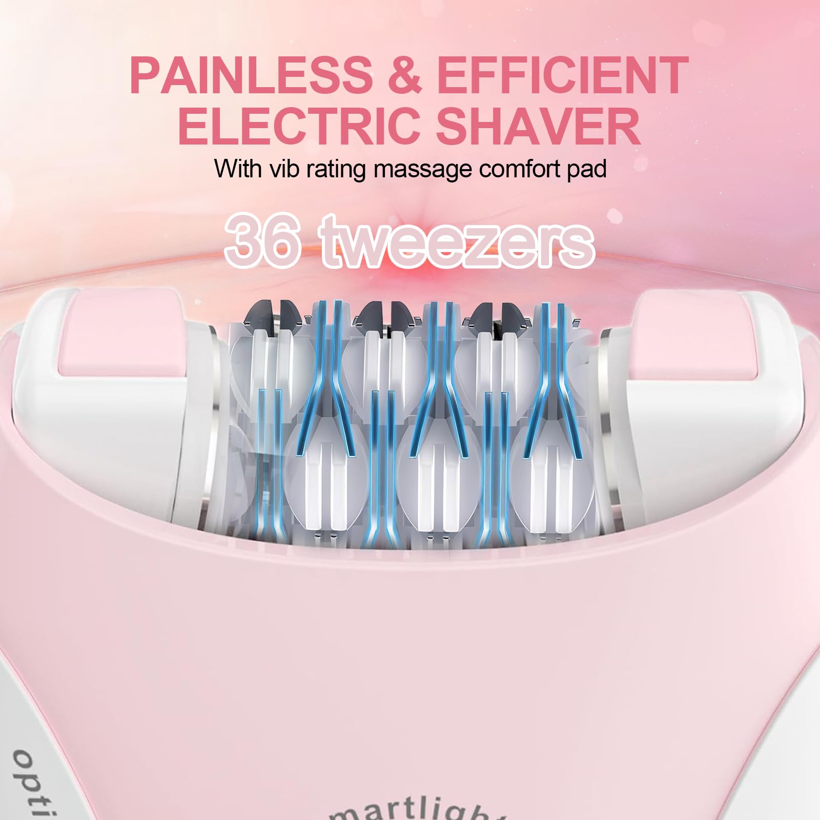 Glowshave Smooth Glide ergonomic handle for steady grip and control