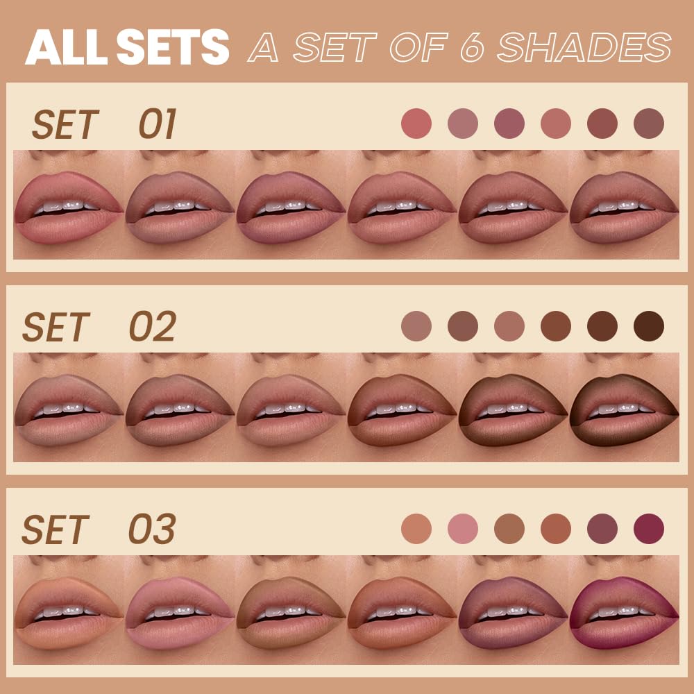 GLSFACE slim-tip pencils enable precise lip contour and smooth color.