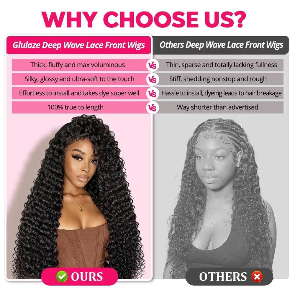 Glulaze adjustable straps and glueless fit on wig for easy wear
