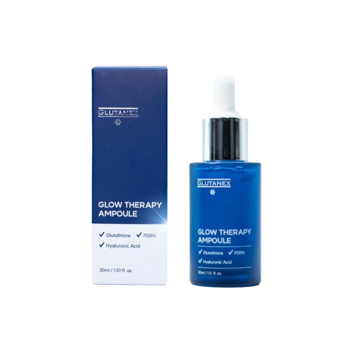 Glutanex Glow Therapy Serum bottle front view for radiant, hydrated skin