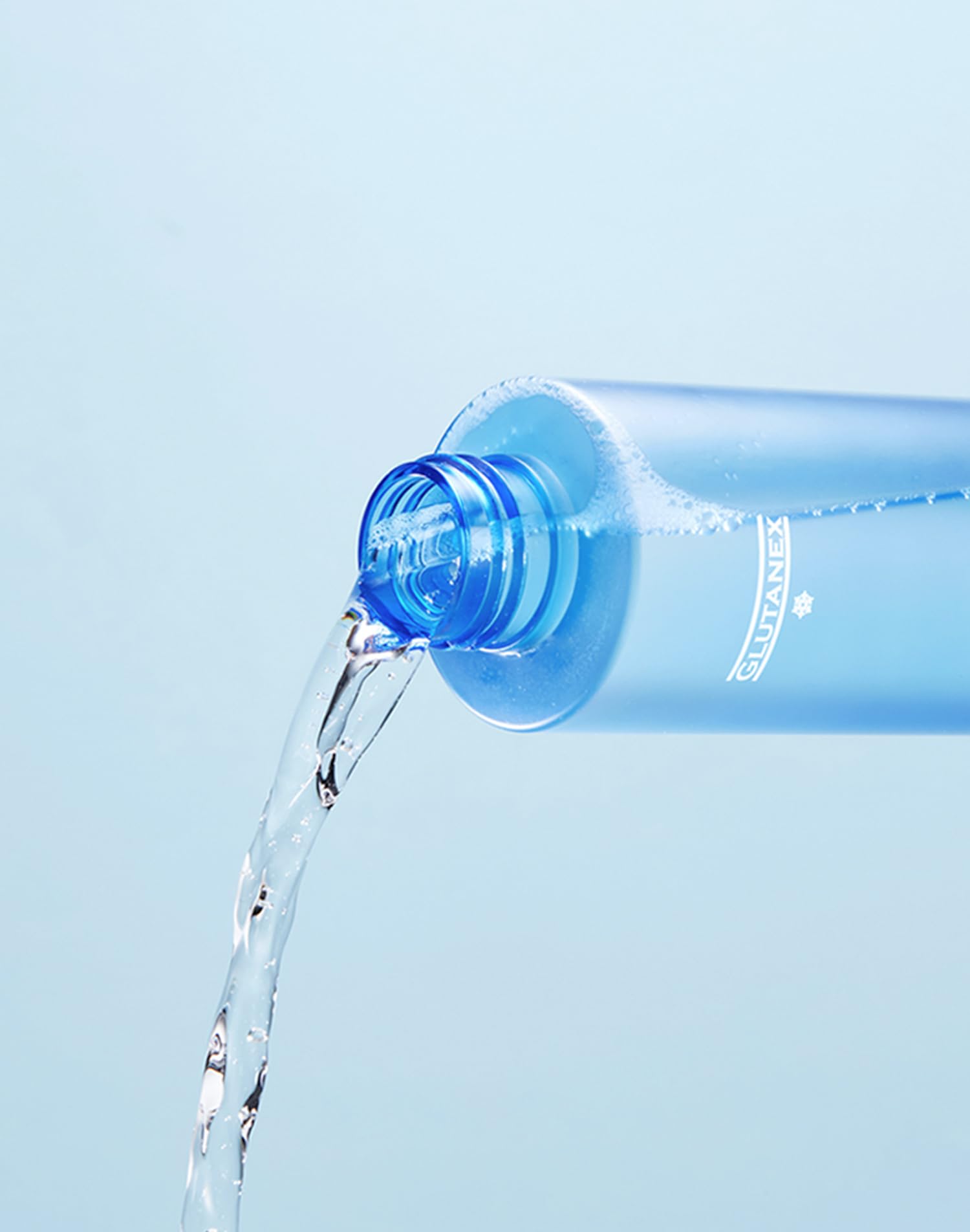 Glutanex Glow Therapy Toner application shows fast absorption with a smooth, non-sticky finish.
