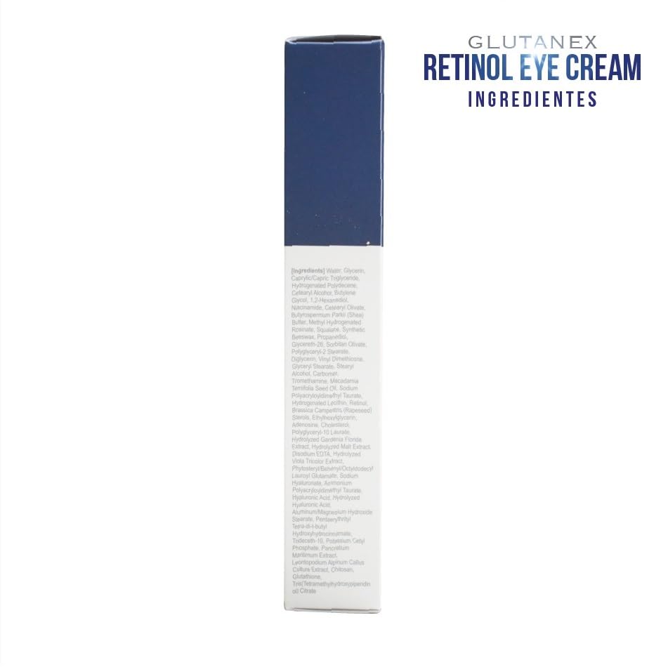 Morning-use moment with Glutanex Retinol Eye Cream for refreshed eyes