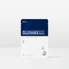 Glutanex Snow White Sheet Mask box front, premium packaging for sensitive skin