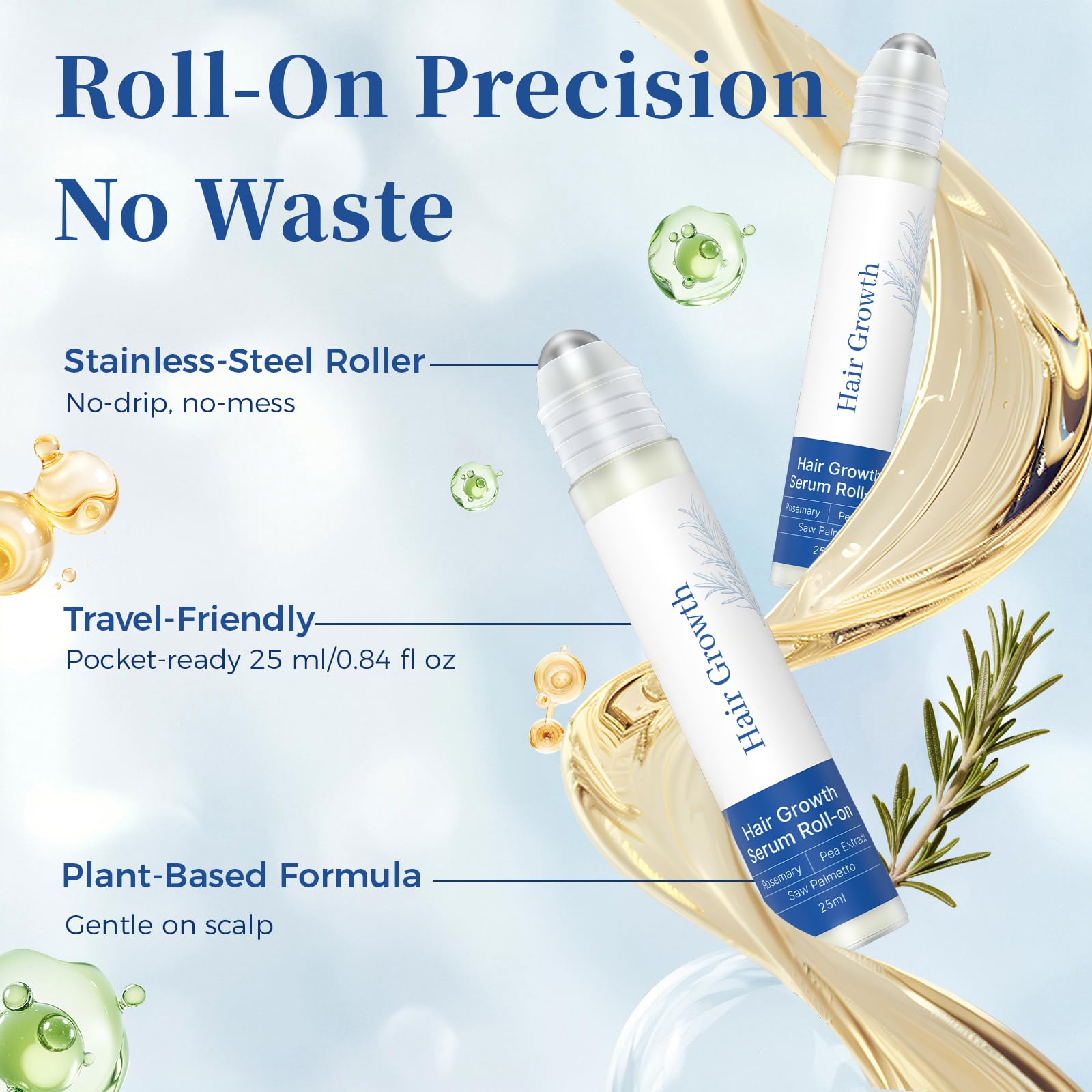 Gluvelessia daily-use setup with roll-on and clean formula