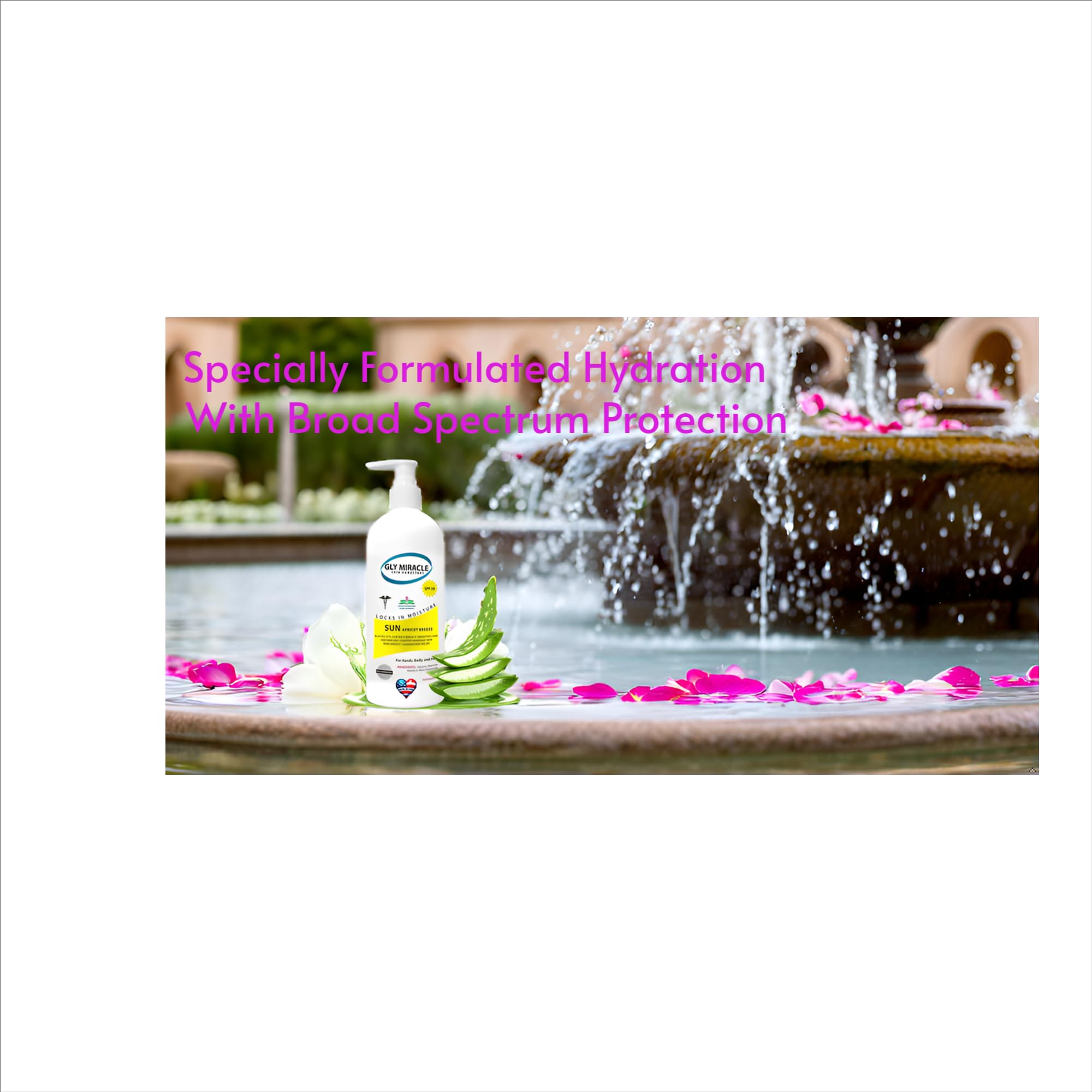 GLY MIRACLE SUN SPF30 makeup-friendly texture under makeup