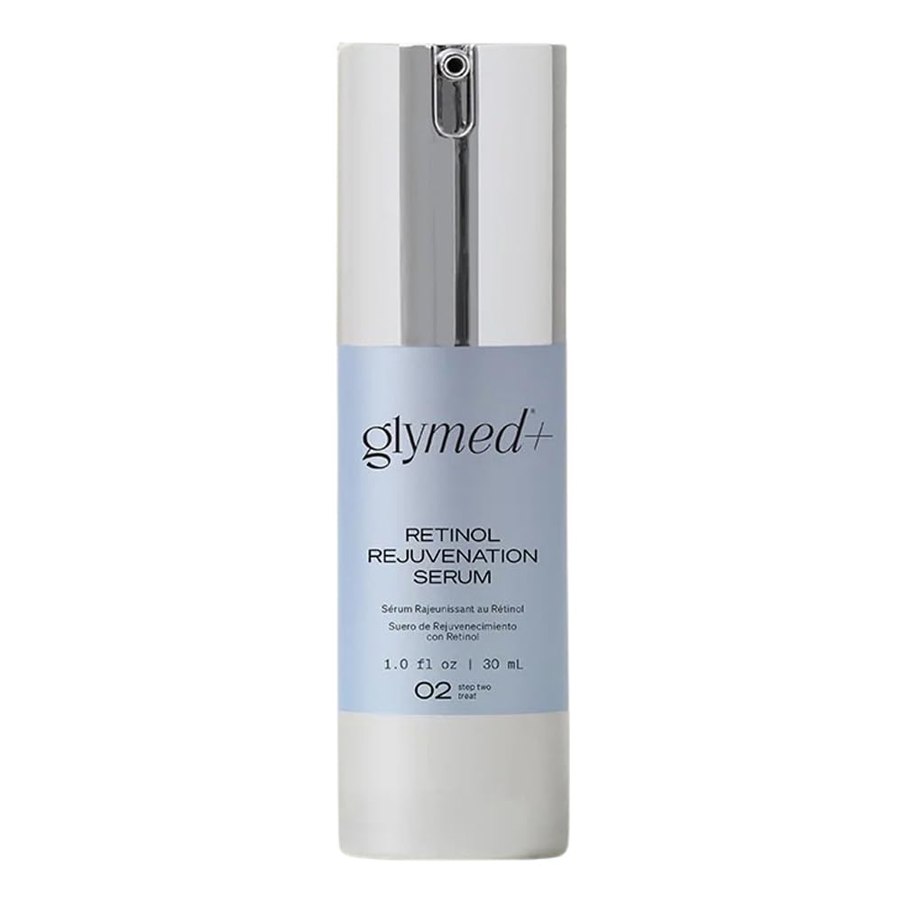 GlyMed Plus Age Management Retinol Restart Serum bottle; silky formula supports skin renewal and even tone.