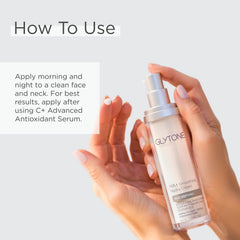 GLYTONE Age-Defying HA+ HA+ on-skin application displaying hydration and glow