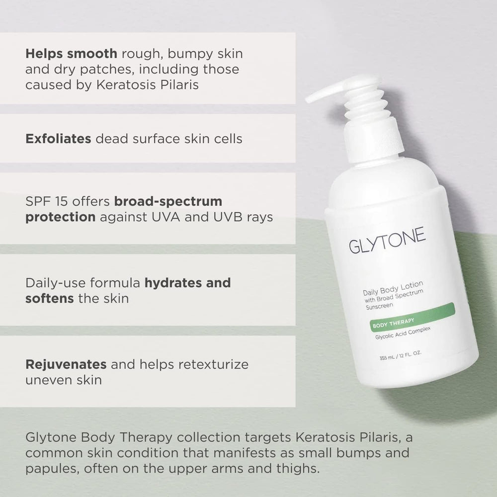 GLYTONE application after shower for daily sun protection