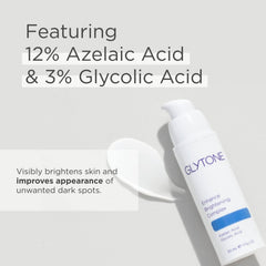 Face application scene demonstrates easy AM/PM use for clearer, luminous complexion.