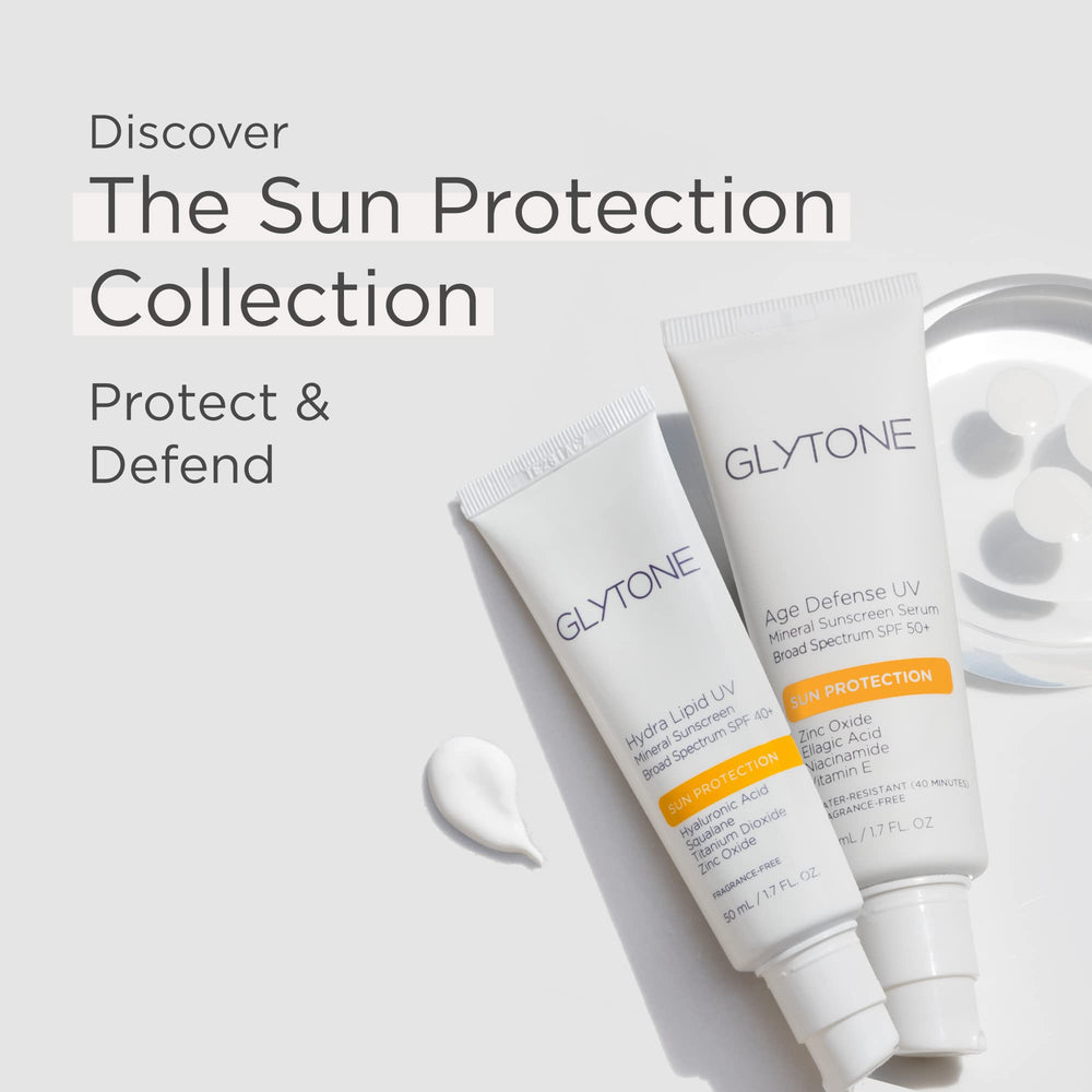 Illustration of barrier protection and hydration from the GLYTONE formula.