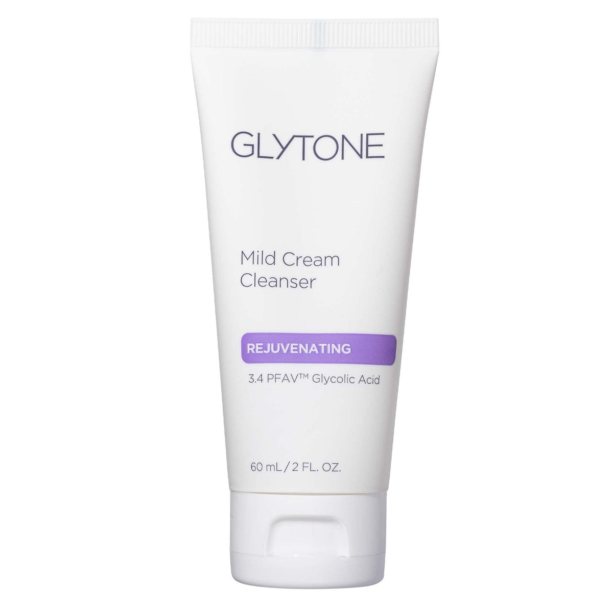 Glytone Mild Cream Cleanser bottle for gentle exfoliation and makeup removal.