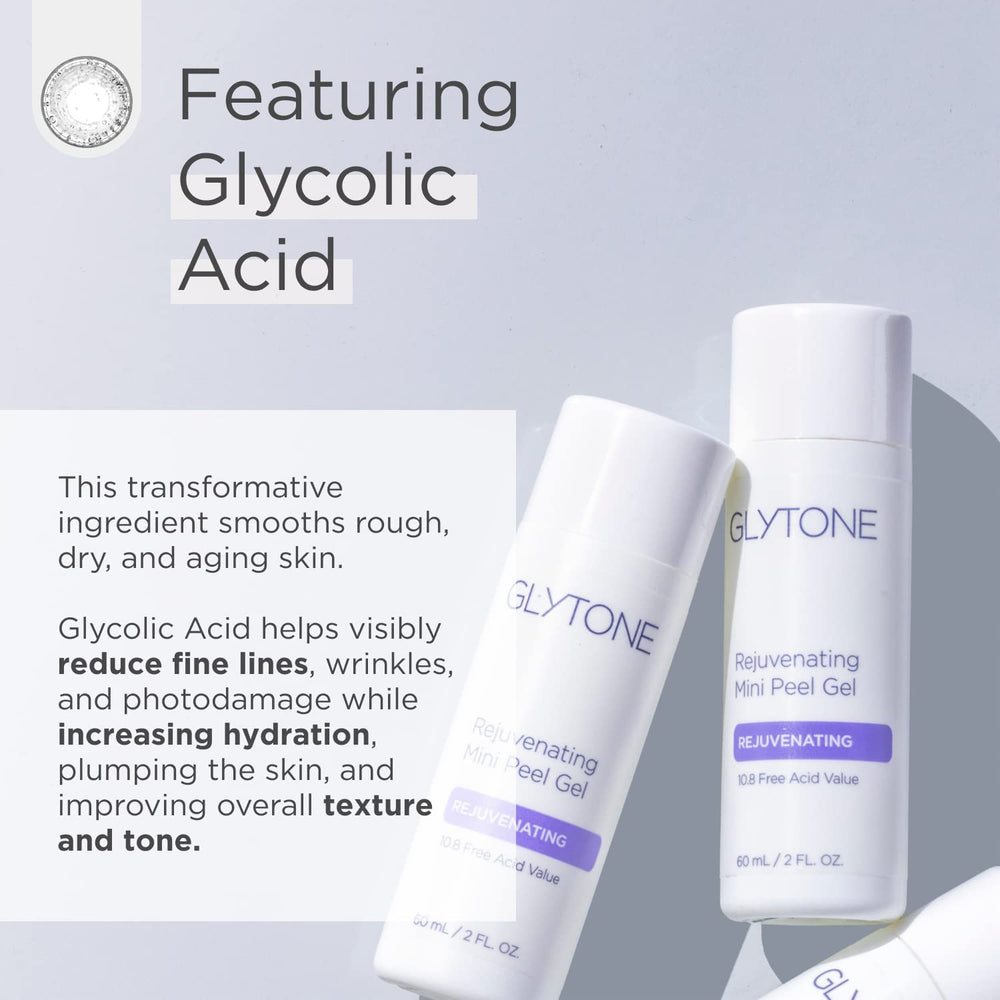 Glytone peel gel applied during a 10-minute treatment