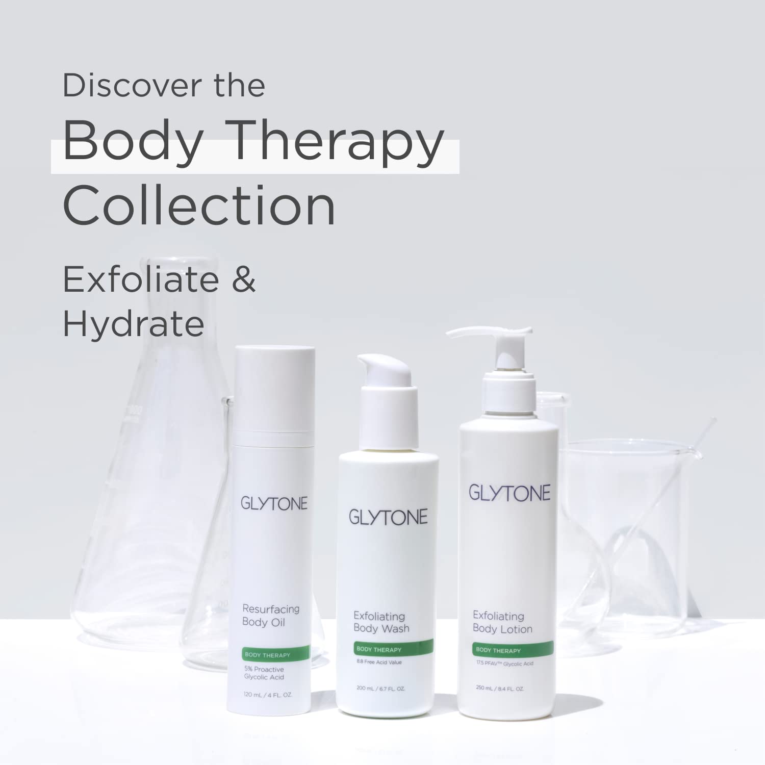 Glytone Resurfacing Body Oil packaging - travel-friendly 4 oz bottle for on-the-go.