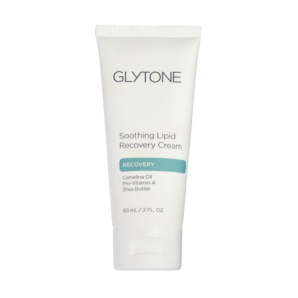 Glytone Soothing Lipid Recovery Cream jar closeup - hydrating, barrier-supporting texture
