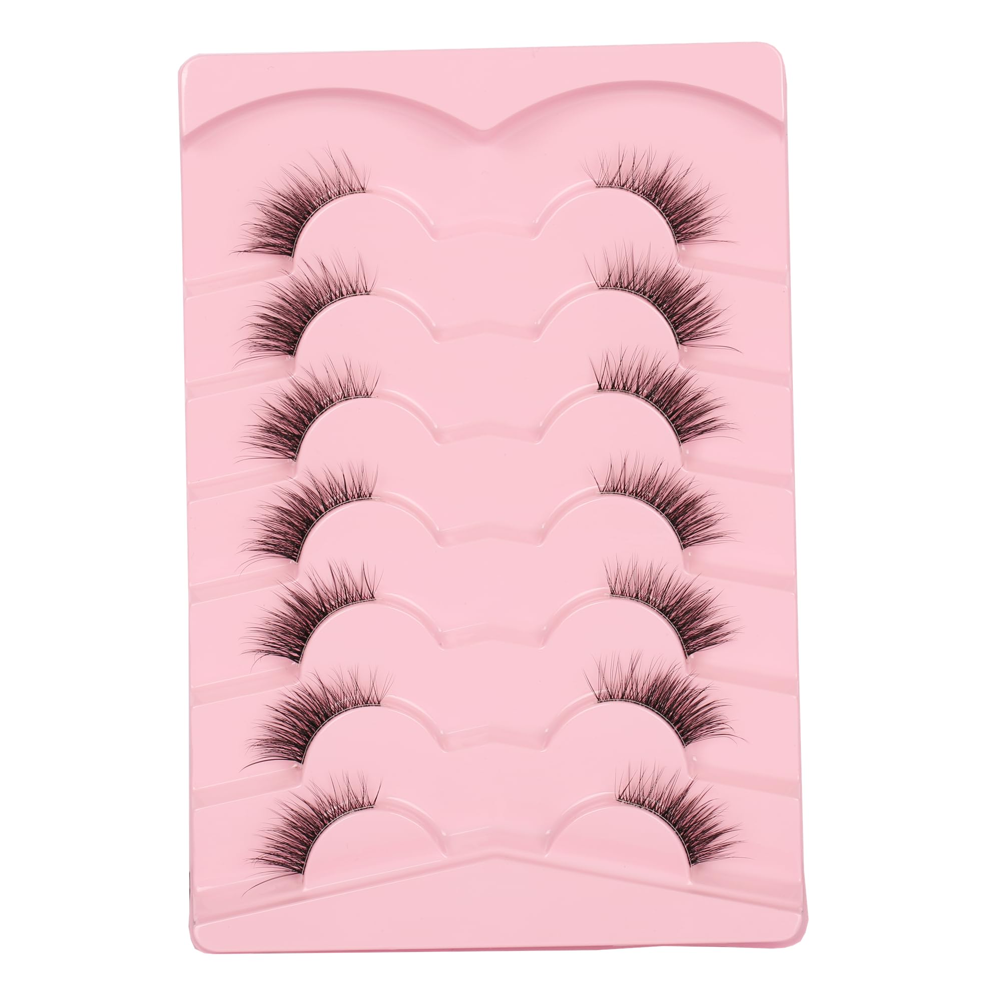Gmagictobo cat-eye design half lashes enhance eye shape with subtle drama.