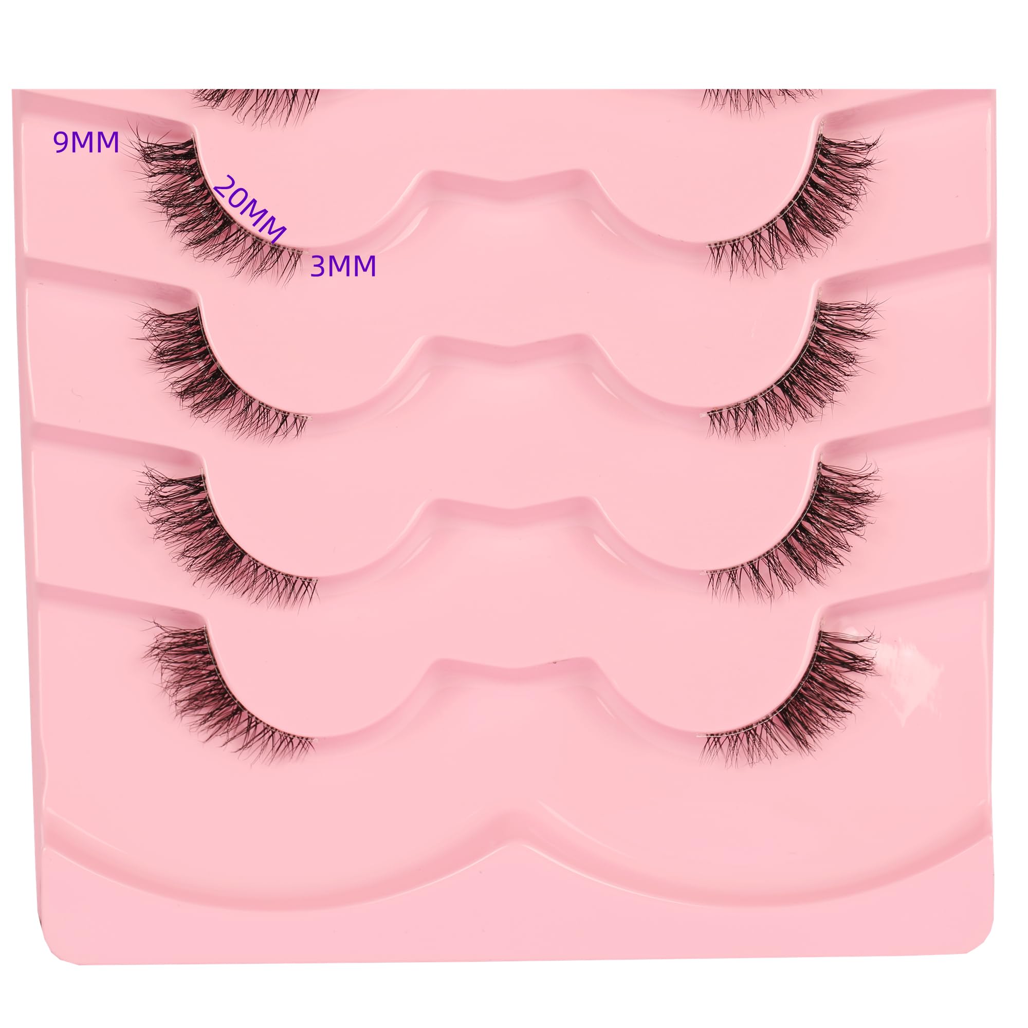 Gmagictobo cat-eye half lashes for subtle lift and definition.