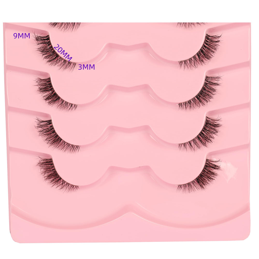 Gmagictobo cat-eye half lashes for subtle lift and definition.