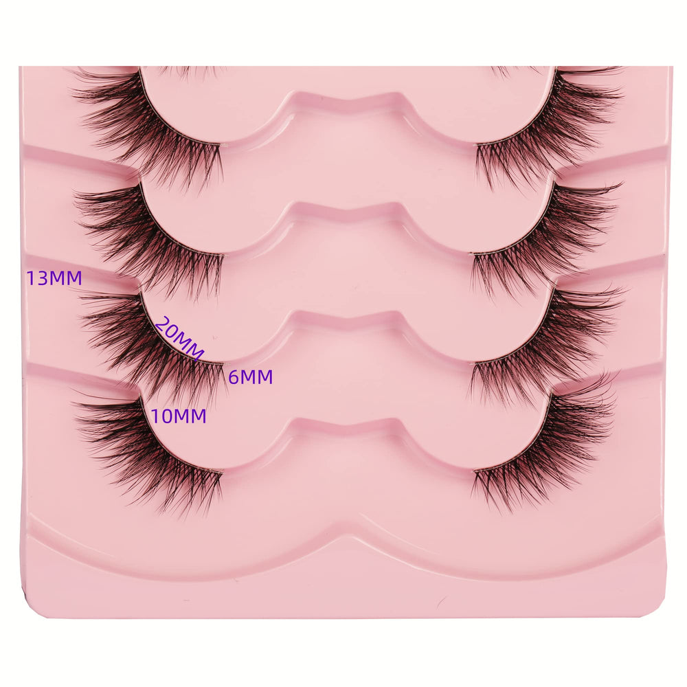 Gmagictobo clear band lashes with invisible lash line.