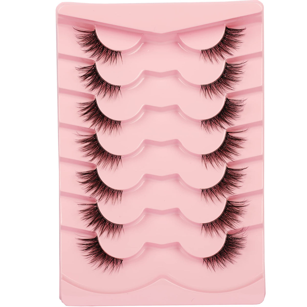 Gmagictobo half lashes cat eye for subtle, natural definition.