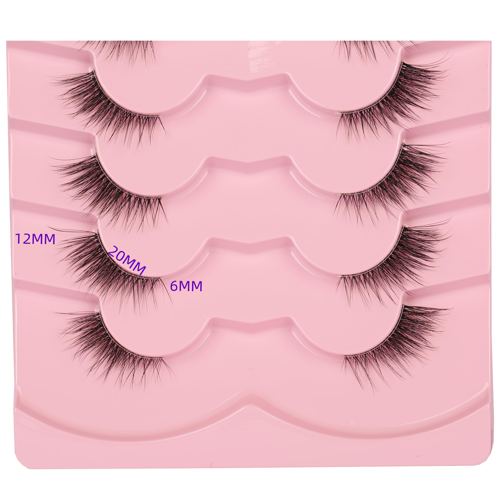 Gmagictobo light-weight lashes, clear band, comfortable wear for all-day confidence.