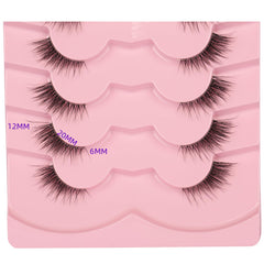 Gmagictobo light-weight lashes, clear band, comfortable wear for all-day confidence.