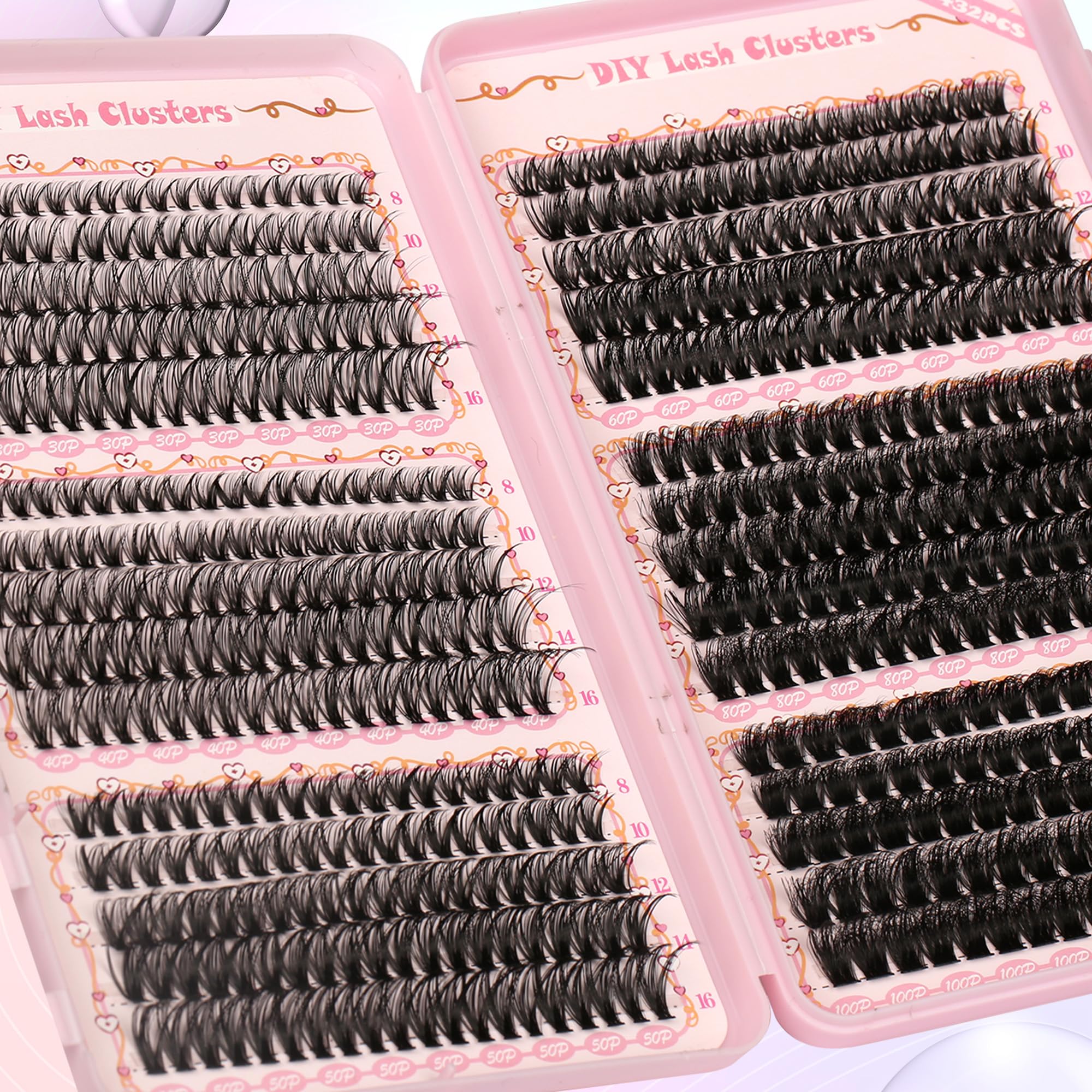 Gmagictobo lash bond and seal included for reliable cluster adhesion.