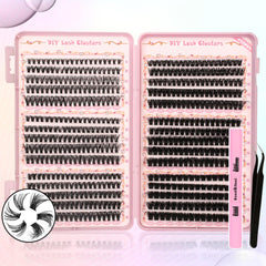 Gmagictobo lash clusters kit packaging reveals premium components for at-home salon results.