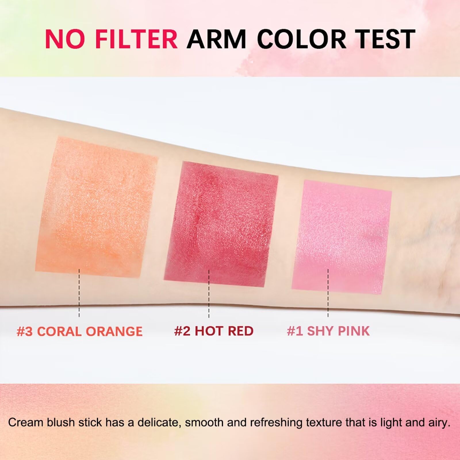 GMaxit blush stick on cheeks, lips, and eyes for versatile color.