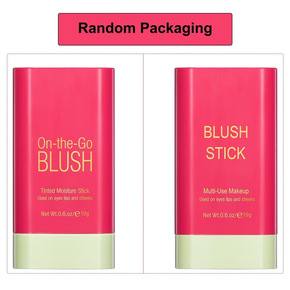 GMaxit blush stick twist-up design for on-the-go touch-ups.