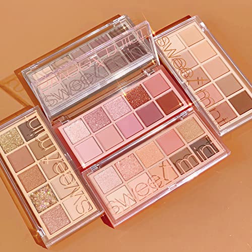 Go Ho 10 Colors Eyeshadow Palette shatterproof case protects pigments during travel.