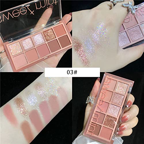 Go Ho 10 Colors Eyeshadow Palette travel-friendly packaging for on-the-go touch ups.
