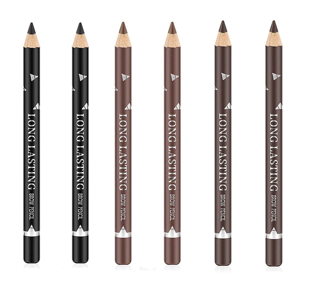 Go Ho 6-pcs eyebrow pencil set for versatile brows.