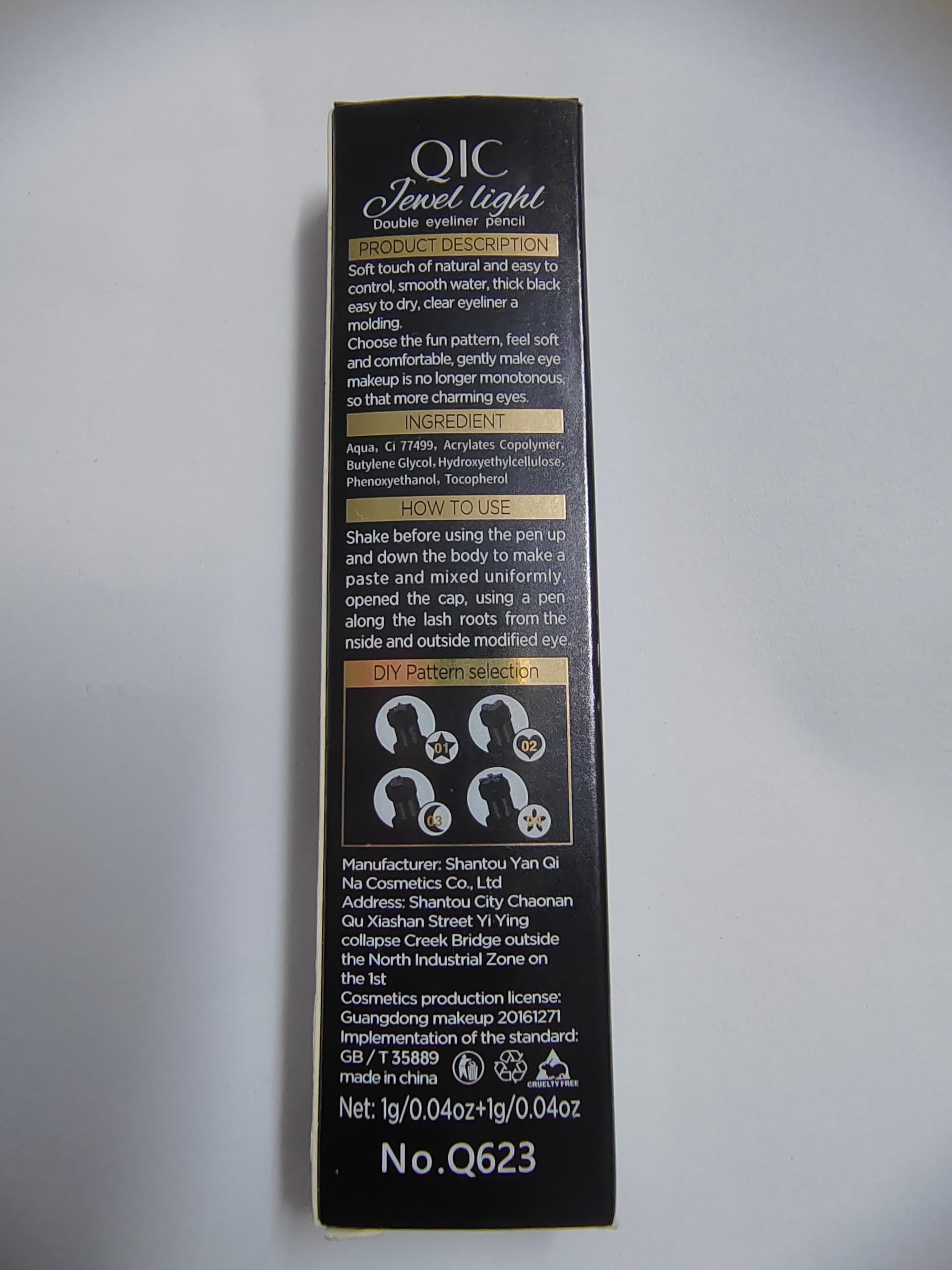 Go Ho Daily DIY eyeliner set for fast eye makeup.
