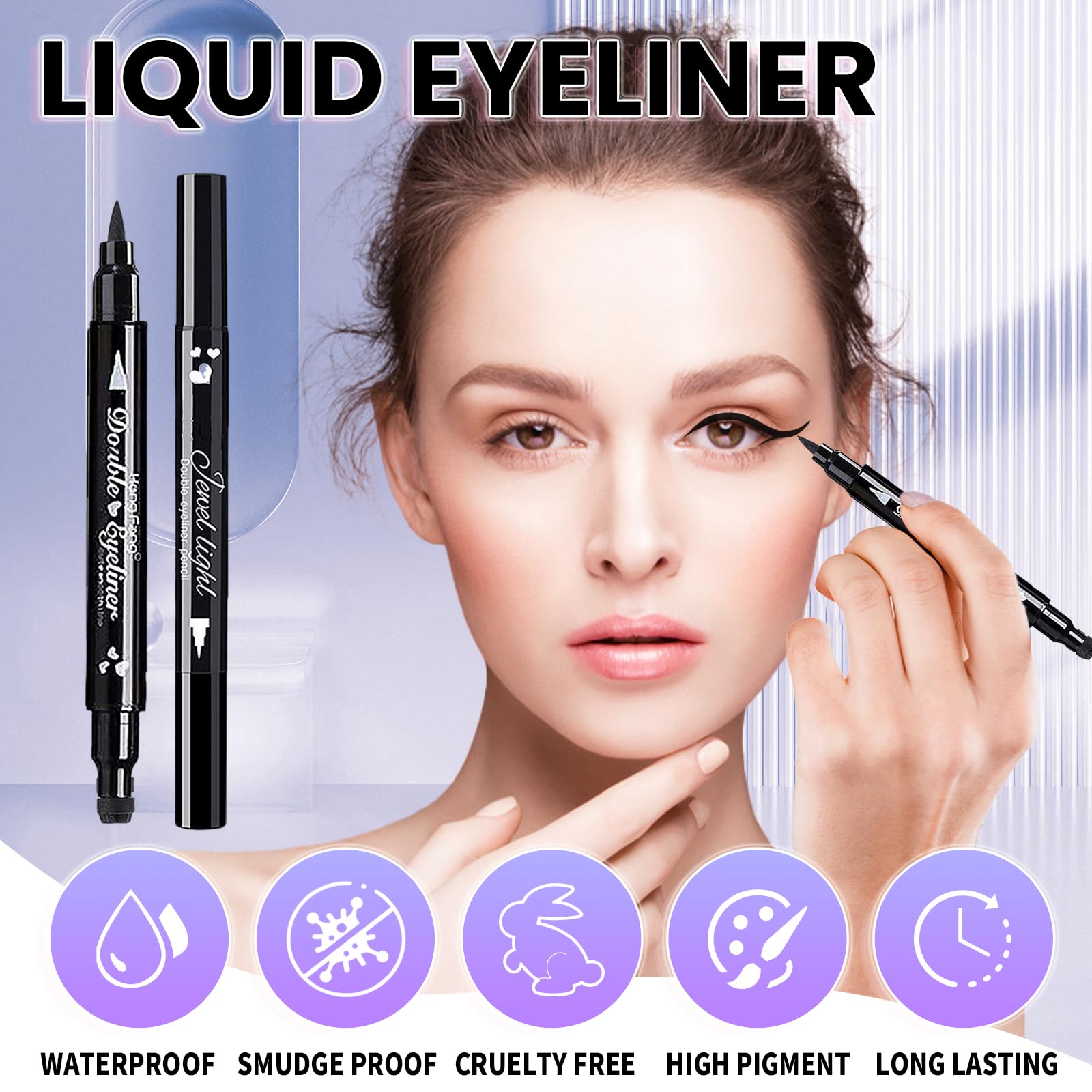 Go Ho Double-side cat eye stamp for versatile looks.